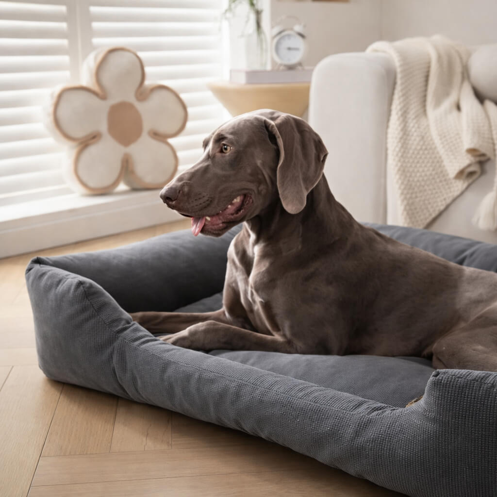 Luxury Orthopedic Dog Bed with Bolsters – Anti-Slip Washable - Gentle Jaws